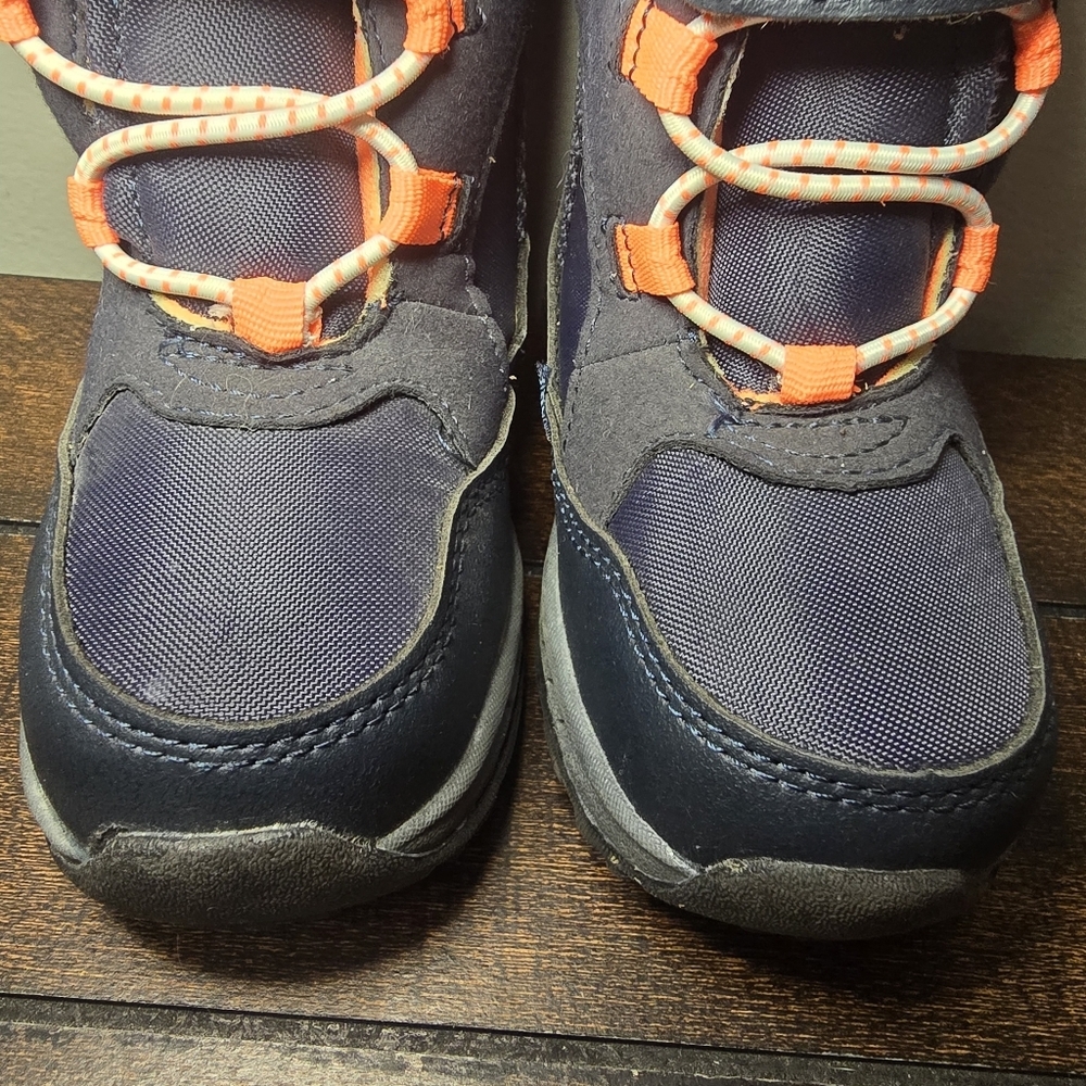 TODDLER BOY'S CARTER'S NAVY SNOW BOOTS 8 SHOES - Picture 5 of 10